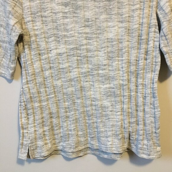 NWT Mango Ribbed Cotton Blend Half Sleeve Shirt - Picture 7 of 10